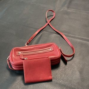 Coach cross-body and small card holder